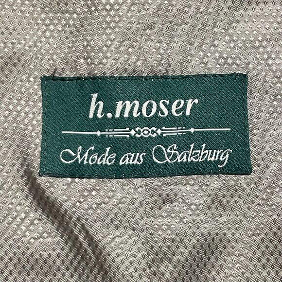 H. Moser Salzburg Suede Leather Waistcoat Vest Austria Brown Size 56/XL Men MINT - Picture 5 of 9